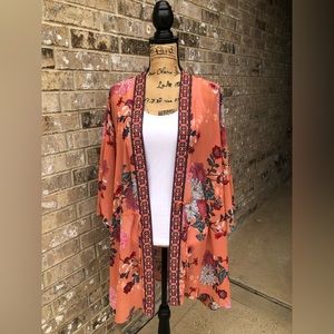 DR2 Women’s Sheer Cover up with Floral design